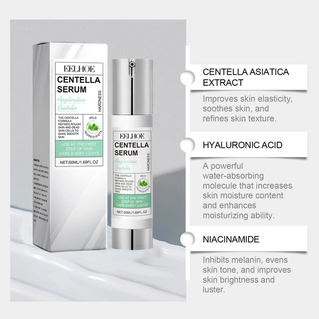 Alt view image 3 of 6 - Centella Asiatica Essence Hydrating Brightening Anti-Wrinkle Firming Facial Skincare Serum
