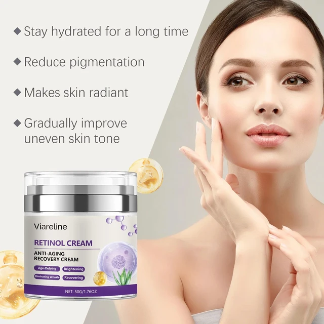 Alt view image 3 of 6 - Brightening & Skin Elasticity, Fine Line Reduction, Retinol Anti-Aging Moisturizer for Hydration