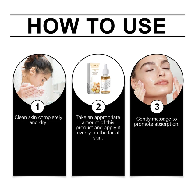 Alt view image 6 of 7 - Turmeric Essence Oil Gentle Care Moisturizing Firming Facial Skin Hydrating Essence Oil
