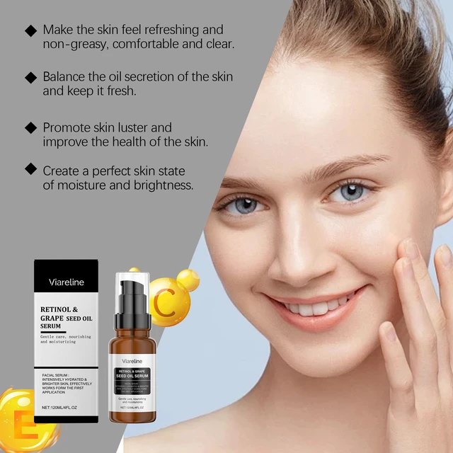 Alt view image 3 of 6 - Moisturizing & Delicate Skin Care Facial Serum, Grape Seed Oil Essence - Soft