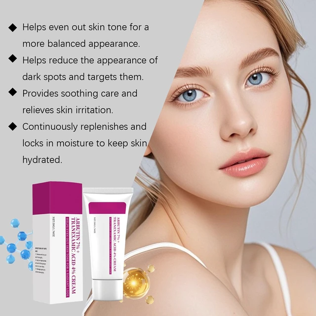 Alt view image 2 of 5 - Arbutin Facial Moisturizer - Hydrating & Nourishing Gentle Daily Care Cream for Softening Skin