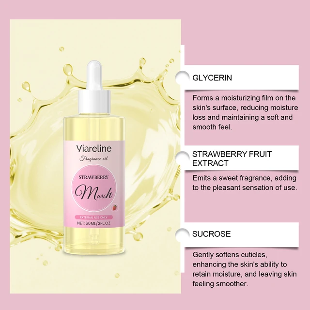 Alt view image 4 of 6 - Strawberry Marshmallow Scented Essential Oil for Dry Skin Hydration & Nourishment Daily Aromatic Skincare