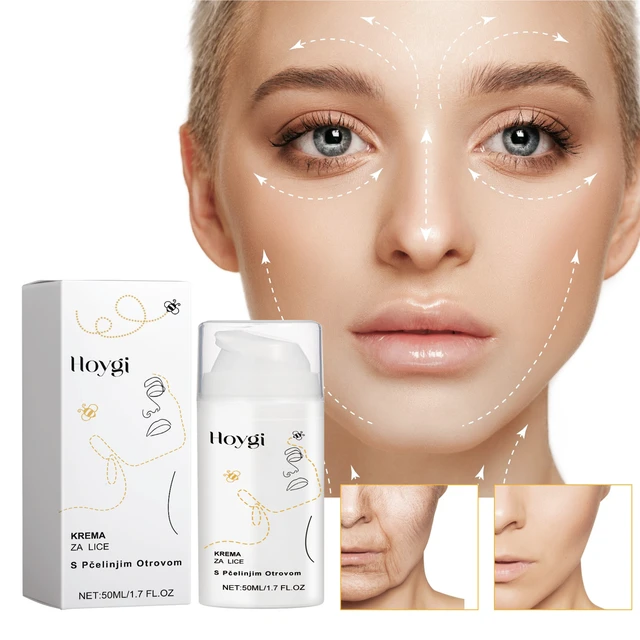 Alt view image 2 of 6 - Bee Venom Face Cream Anti-Aging Moisturizer Firming Brightening Reduce Fine Lines Wrinkles
