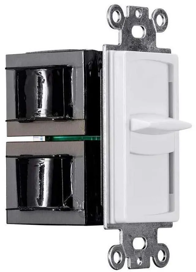 Alt view image 3 of 6 - 300-Watt Slider Volume Control - Impedance Matching, with Standard 1-Gang Wall Plate Setup, Color Kit