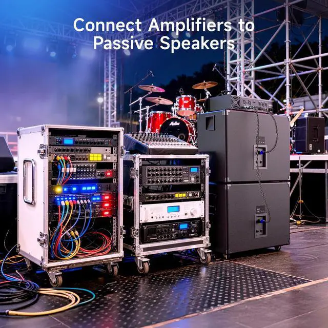 Alt view image 2 of 6 - Braided 12AWG 1/4 Inch TS to Speaker Cable, 6ft | Compatible with Speakon NL4FC Port