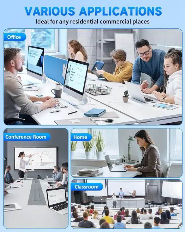 Alt view image 7 of 7 - in Wall Cable Management Kit for TV, Recessed Outlet with USB, TV Cable Hider Wall Kit, Wall Cable Management for Low Voltage, TV Cord Hider for Wall Mounted TV, White