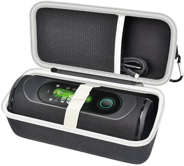 Main image of Hard Carrying Case Compatible with MiLESEEY GeneSonic Pro Golf Speaker, Golf GPS Speaker Travel Storage Bag for Detachable GPS Rangefinder, Mesh Pocket, Elastic Strap (Case Only) - Black
