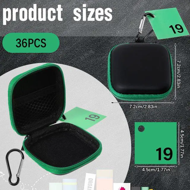 Alt view image 3 of 7 - 36 Pack Numbered Earbud Cases for Classroom, Student Earphones Storage Organizer Pouches with Color Number Cards, Portable EVA Earbud Holder for Teachers Students, Back to School Classroom Supplies