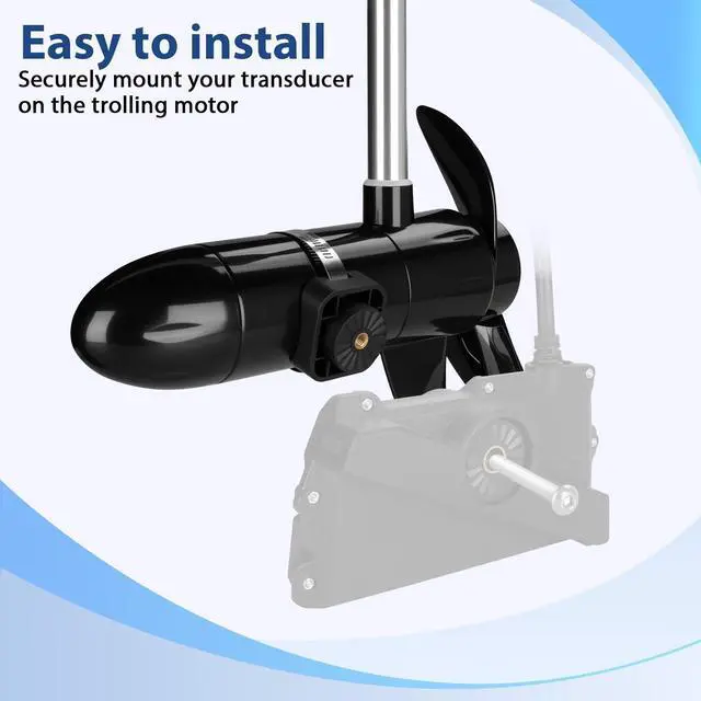 Alt view image 4 of 6 - 0 Degree Mount Trolling Motor Transducer Mount for Livescope Plus LVS34,for trolling motor diameters of 2"-4.5"