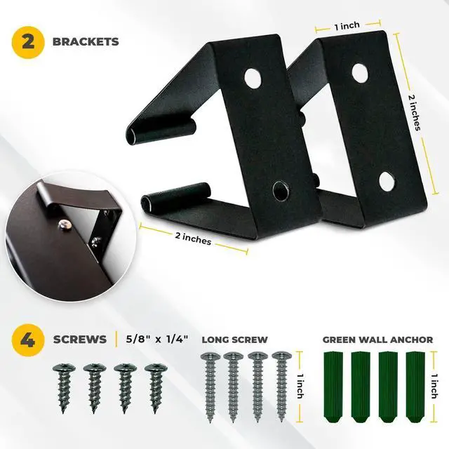 Alt view image 3 of 6 - Heavy Duty Metal Power Strip Surge Protector Mounting Brackets, Compatible for All Models and Other Popular Brands