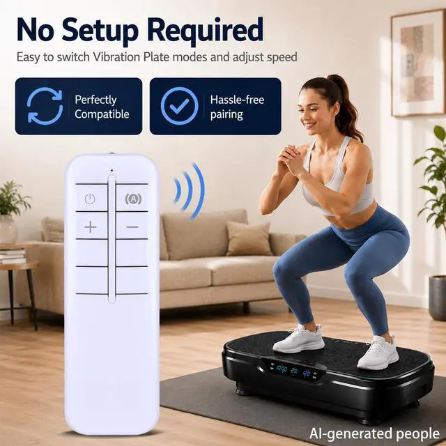 Alt view image 6 of 7 - Replacement Remote Control for MERACH Vibration Plate Exercise Machine | for MERACH CV30 CV30 Pro MR-2440 MR-2398 MR-2398P MR-2398B1 MR-2398L1, for ZenActive, Arlopu AVP-GG, YESOUL YS-VM60, Goplus