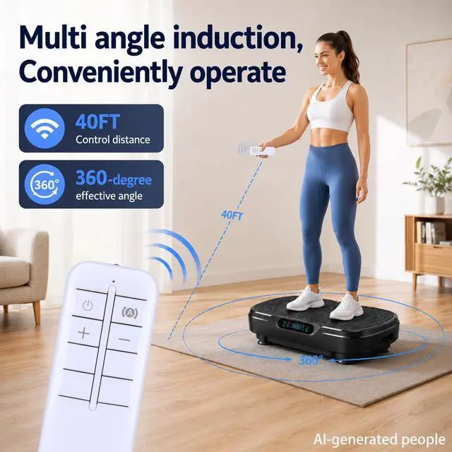 Alt view image 5 of 7 - Replacement Remote Control for MERACH Vibration Plate Exercise Machine | for MERACH CV30 CV30 Pro MR-2440 MR-2398 MR-2398P MR-2398B1 MR-2398L1, for ZenActive, Arlopu AVP-GG, YESOUL YS-VM60, Goplus