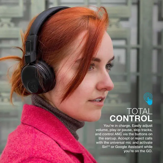 Alt view image 4 of 6 - Studio, Wireless On-Ear Headphones, Bluetooth, Foldable, Built-in Mic, Black