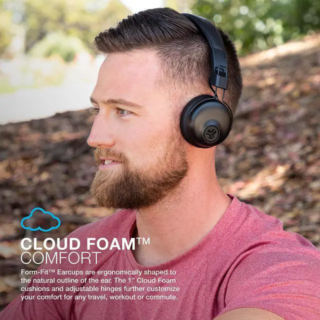 Alt view image 5 of 6 - Studio, Wireless On-Ear Headphones, Bluetooth, Foldable, Built-in Mic, Black