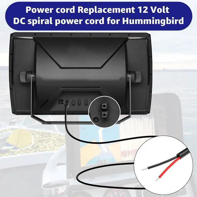 Alt view image 2 of 6 - PC 11 Filtered Power Cable for Humminbird Black Standard | for Humminbird Fish Finder Cord Helix Series & Earlier Models including 8 9 10 12 15 800 900 1100 797 798
