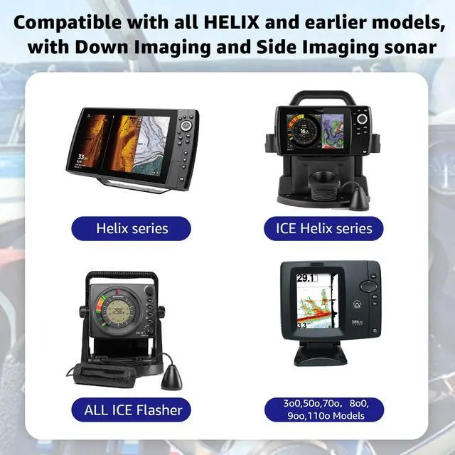 Alt view image 3 of 6 - PC 11 Filtered Power Cable for Humminbird Black Standard | for Humminbird Fish Finder Cord Helix Series & Earlier Models including 8 9 10 12 15 800 900 1100 797 798