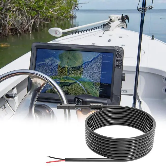 Alt view image 4 of 6 - PC 11 Filtered Power Cable for Humminbird Black Standard | for Humminbird Fish Finder Cord Helix Series & Earlier Models including 8 9 10 12 15 800 900 1100 797 798