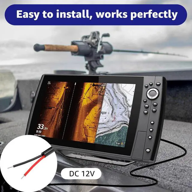 Alt view image 6 of 6 - PC 11 Filtered Power Cable for Humminbird Black Standard | for Humminbird Fish Finder Cord Helix Series & Earlier Models including 8 9 10 12 15 800 900 1100 797 798