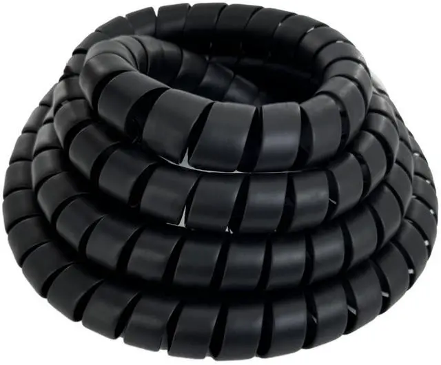 Main image of Spiral Wrap Hose Cable Protector - 1.58" OD x 12' Pre-Cut Lengths-Safe Hose Protector to Avoid Wear and Extend Life for Hydraulic Pneumatic Hoses
