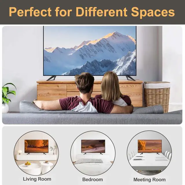 Alt view image 7 of 7 - Metal TV Legs for TCL TV Stand Legs, Only for TCL 50Q650F 55Q650F 65Q650F 70S446 75S451 75S453 75S455, Only for TCL Smart TV Stand with Screws and Instructions, Stable and Sturdy