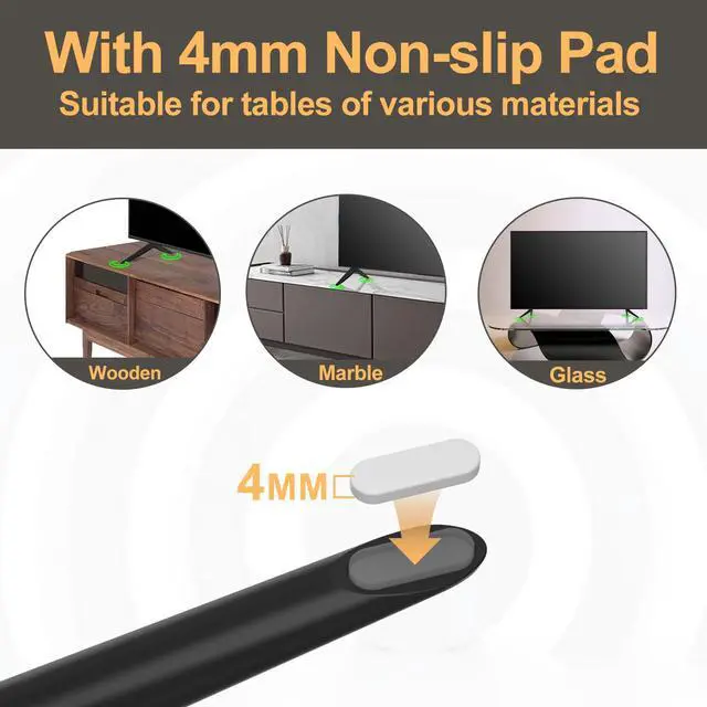 Alt view image 6 of 7 - Metal TV Legs for TCL TV Stand Legs, Only for TCL 50Q650F 55Q650F 65Q650F 70S446 75S451 75S453 75S455, Only for TCL Smart TV Stand with Screws and Instructions, Stable and Sturdy