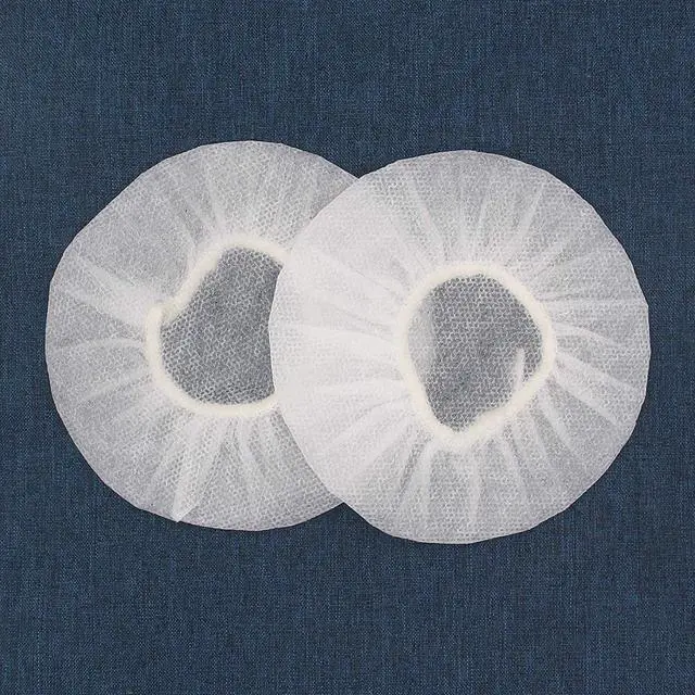 Alt view image 5 of 5 - Pack of 200 Disposable Headphone Covers Sanitary Earpad Covers White 11cm