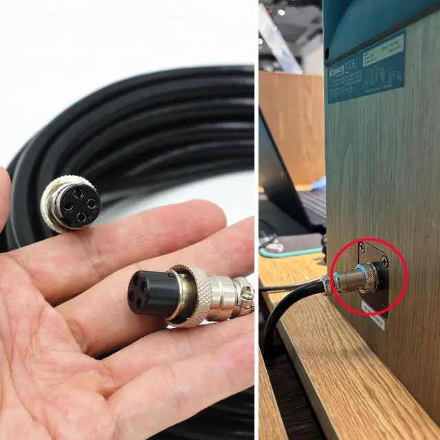 Alt view image 4 of 7 - 4-Core Primary-Secondary Speaker Link Cable for Klipsch The Fives/Sevens/Nines & HiVi-Swans D200/D300 | Master-Slave Audio Extension Wire | Shielded Lossless Hi-Fi Cable (2m/3m/5m/8m/10m) (9.84ft)