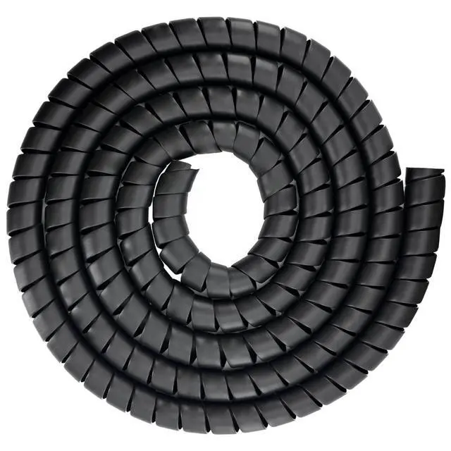 Alt view image 2 of 7 - Spiral Wrap Hose Cable Protector - 1.58" OD x 12' Pre-Cut Lengths-Safe Hose Protector to Avoid Wear and Extend Life for Hydraulic Pneumatic Hoses