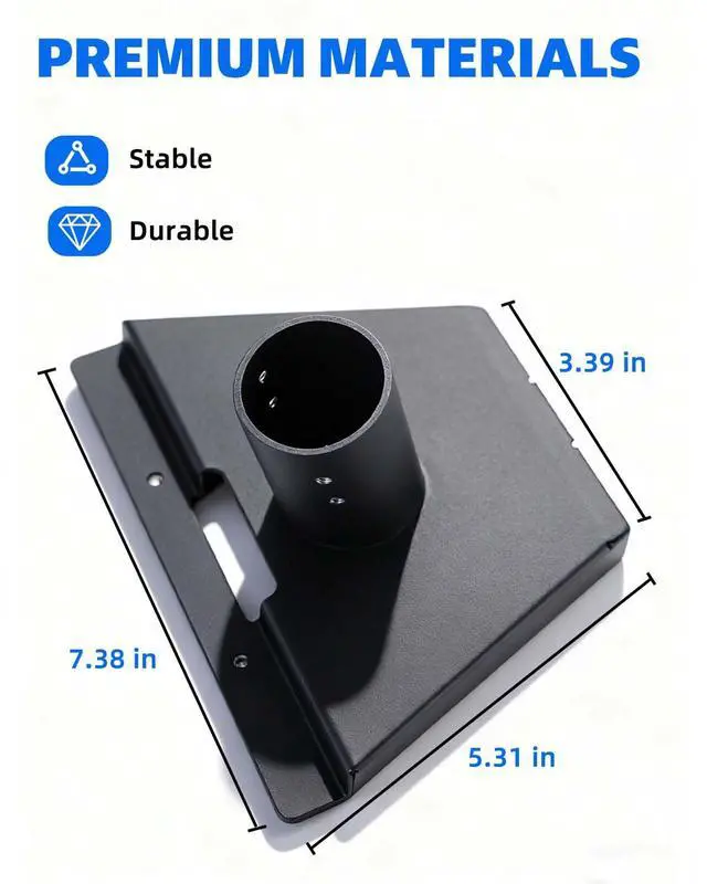 Alt view image 2 of 7 - Starlink Gen 3 Pipe Adapter, Stainless Steel, Starlink Standard Pipe Adapter, Pole Mount Adapter for Starlink Standard (Pipe Not Included)