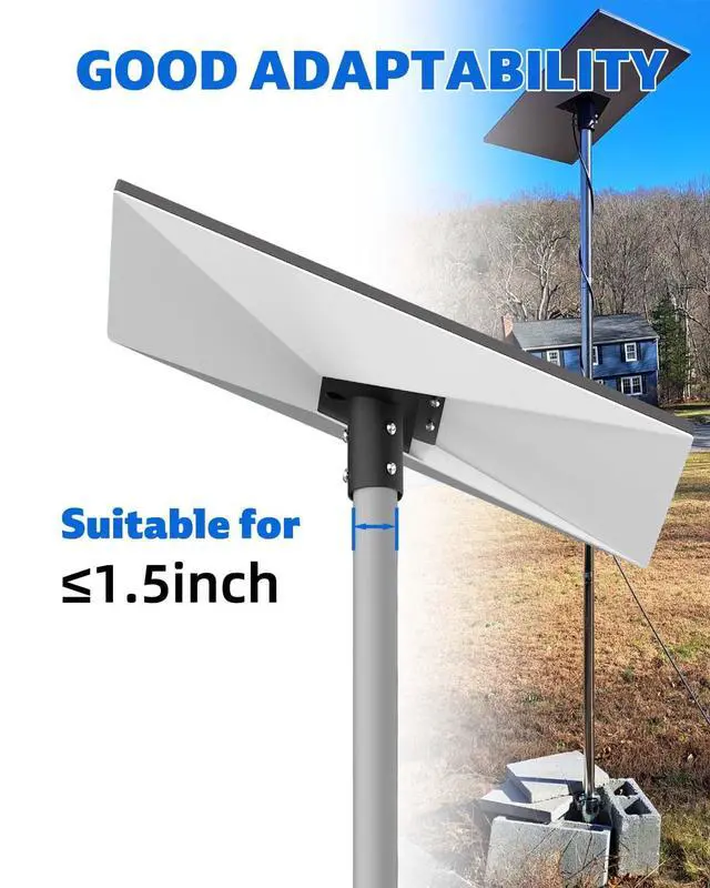 Alt view image 5 of 7 - Starlink Gen 3 Pipe Adapter, Stainless Steel, Starlink Standard Pipe Adapter, Pole Mount Adapter for Starlink Standard (Pipe Not Included)