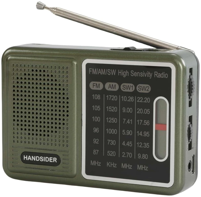 Main image of FM AM SW Transistor Radio with Rechargeable Battery, Portable Pocket Radio with Full Shortwave, Mini Battery Operated Shortwave Emergency Tool, Type C Charging & Headphone Jack(Full Shortwave Version)