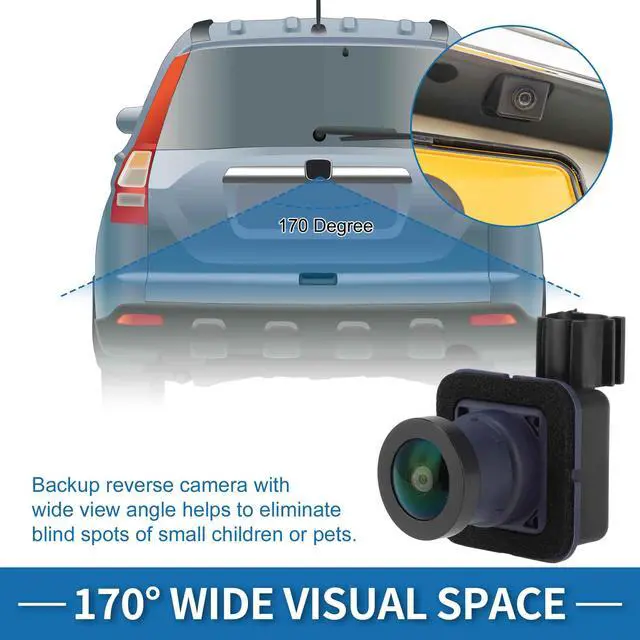Alt view image 3 of 7 - Rear View Camera for Chrysler Pacifica 3.6L 2017-2026 for Chrysler Voyager 3.6L 2020-2022 2024 2026 Park Assist Backup Reverse Camera Replace No.68227397AH/68227397AE/68227397AG