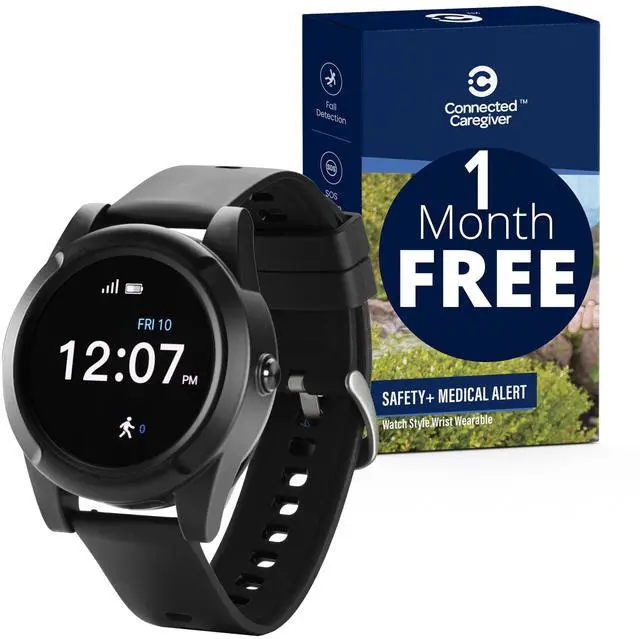 Main image of Safety+ 4G Medical Alert System for Seniors: Smart Watch, Fall Detection, 24/7 Monitor, WiFi Locate, SOS Button, Small, Lightweight, (Call to Activate)