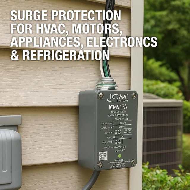 Alt view image 3 of 4 - ICM517A Surge Protective Device, Cast Aluminum NEMA 4X, 3x5 in 100,000A peak surge protection helps shield single-phase equipment from damaging voltage spikes