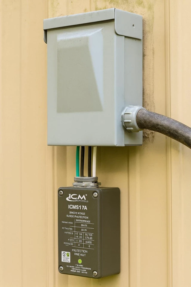Alt view image 4 of 4 - ICM517A Surge Protective Device, Cast Aluminum NEMA 4X, 3x5 in 100,000A peak surge protection helps shield single-phase equipment from damaging voltage spikes