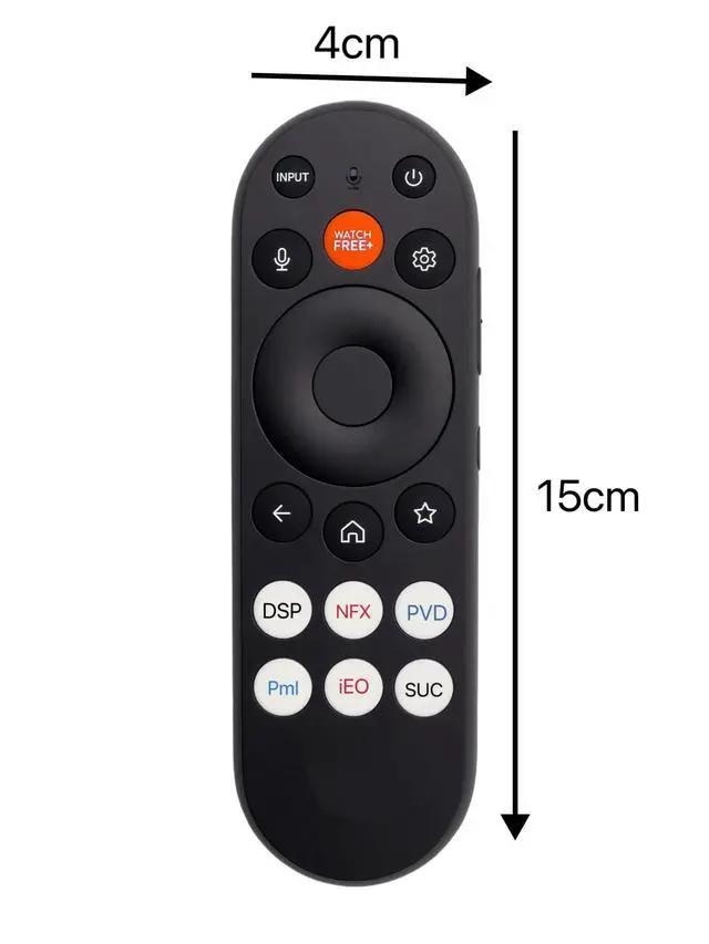 Alt view image 3 of 6 - Remote Control XRT290 for Compatible ONN/Vizio SmartCast TVs Using RF for Voice Functions and IR for Standard TV Control (Voice) Free Protective case