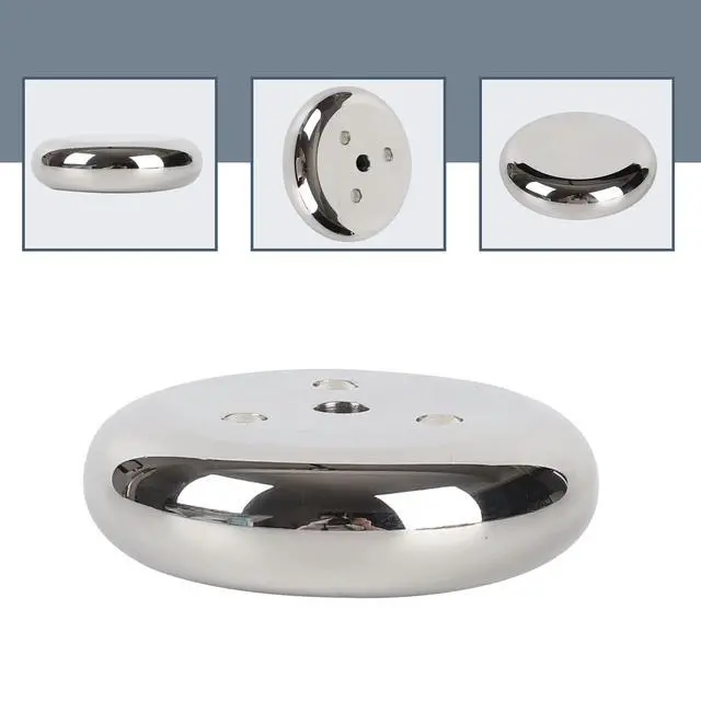 Alt view image 3 of 5 - Vinyl Record Weight Stabilizer,563g/19.86oz Stainless Steel Silver Turntable Weight for HiFi LP Record Player
