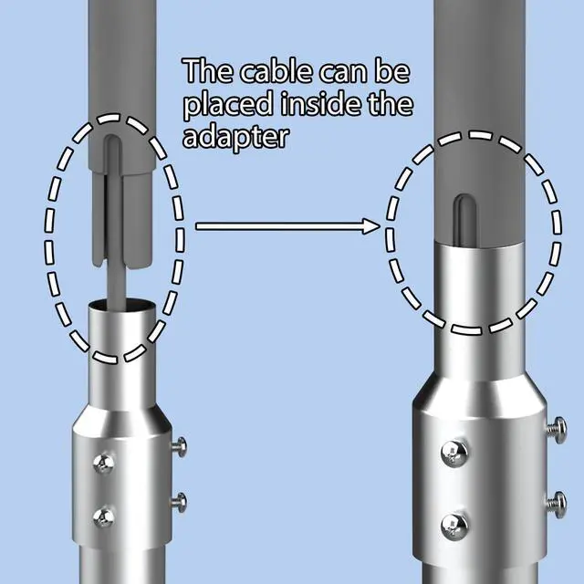 Alt view image 3 of 5 - Starlink Pipe Adapter, Designed for Starlink Second-Gen Dish, Mast Reducer Joint 2.0 Pipe Adapter, Suitable for TV Mast and Satellite Mast