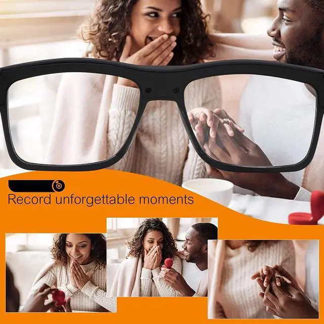 Alt view image 3 of 6 - Smart Video Glasses Camera 1080P HD - Portable Wearable Eyewear for Outdoor Sports, Biking & Hiking (Memory Card Not Included)
