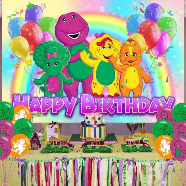 Alt view image 5 of 7 - Birthday Party Decoration, Photo Background 5 x 3 FT, 18 Pcs Balloons, Merch Party Backdrop Supplies