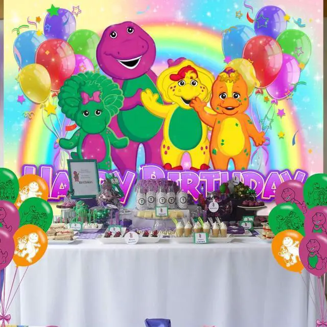 Alt view image 4 of 7 - Birthday Party Decoration, Photo Background 5 x 3 FT, 18 Pcs Balloons, Merch Party Backdrop Supplies