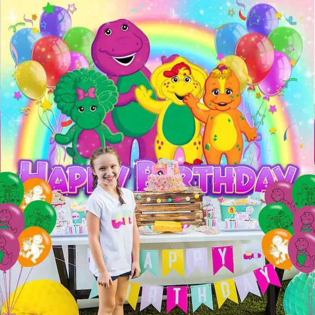 Alt view image 6 of 7 - Birthday Party Decoration, Photo Background 5 x 3 FT, 18 Pcs Balloons, Merch Party Backdrop Supplies