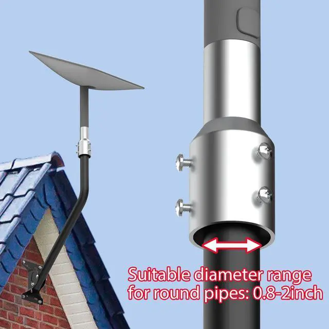 Alt view image 4 of 5 - Starlink Pipe Adapter, Designed for Starlink Second-Gen Dish, Mast Reducer Joint 2.0 Pipe Adapter, Suitable for TV Mast and Satellite Mast