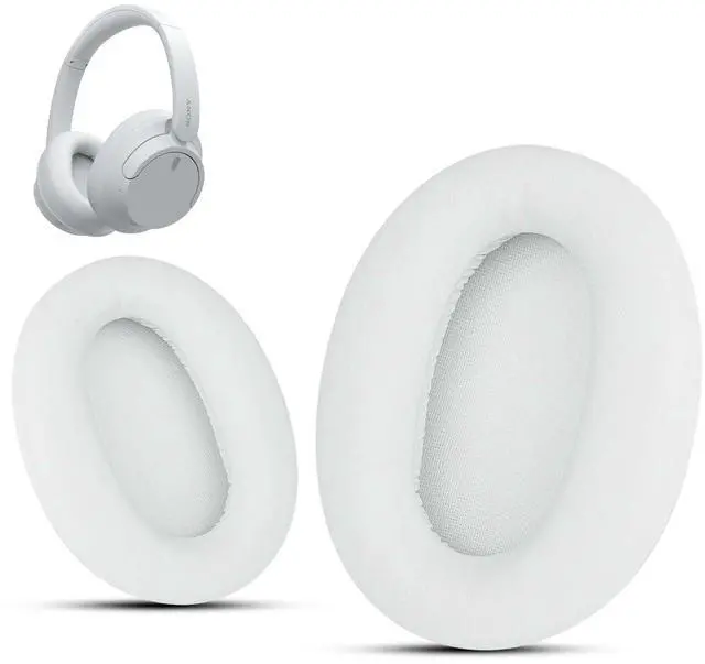 Main image of Replacement Earpads for Sony WH-CH720N Headphones, Sony Ear Cushion Compatible with Sony WH CH720N, Sony WH-CH720N(CH720N) Ear Pads with Protein Leather Memory Foam, White