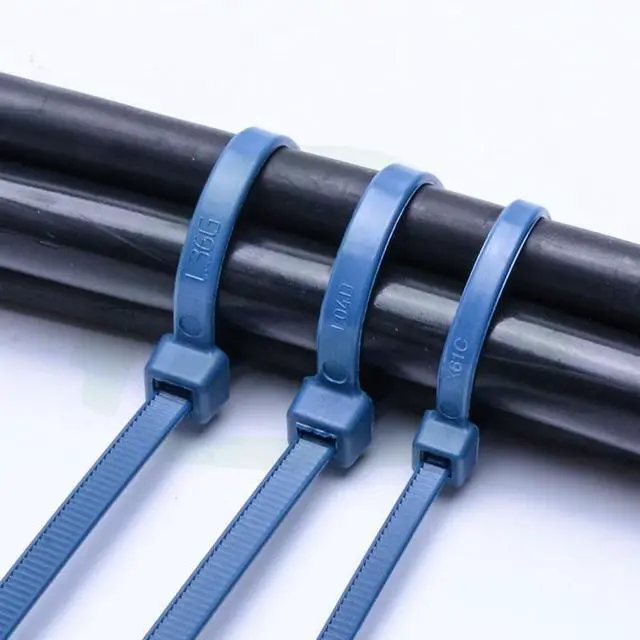 Alt view image 6 of 6 - 8" Metal Detectable Zip Ties,High Visibility Blue,Self Locking Nylon Ties,Perfect for Food Processing Pharmaceutical Factory Safety Use(pack of 100 pcs)