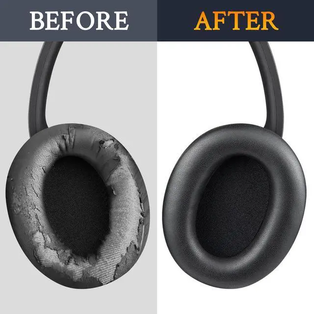 Alt view image 7 of 7 - Earpads for Sony WH-CH710N/CH720N - Black | for WH-CH710N(WHCH710N)/WH-CH720N(WHCH720N) Wireless Headphones