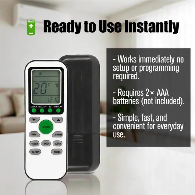 Alt view image 6 of 7 - Mini Split Remote Control Replacement for Everwell Air Conditioner Inverter Mini-Split MRL1223C MRL1823E MRL1223E MRL2423E MRL2423C MRL1823C MRL0923E MRL0923C MRL1213E MRL1213C