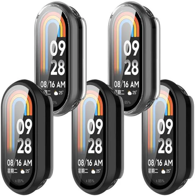 Main image of Compatible with Xiaomi Mi Smart Band 10 Screen Protector, Full Coverage Protective Cases Cover for Xiaomi Mi Smart Band 10 10NFC Accessories (5Pack-D)