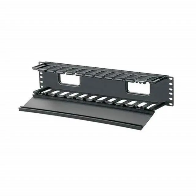 Alt view image 2 of 2 - WMPF1E 2RU PatchLink Horizontal Single-Sided Cable Manager w/ Dual Hinged Front Cover, Black