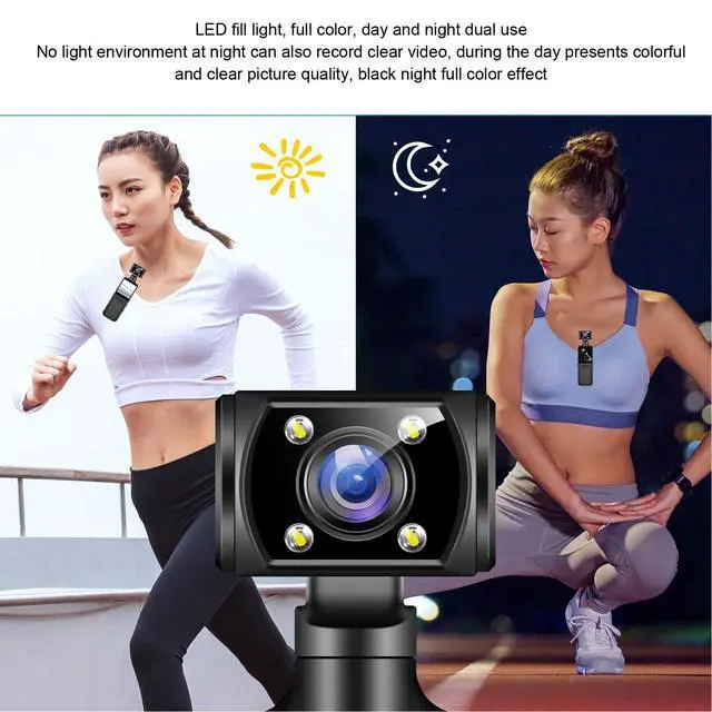 Alt view image 3 of 7 - 4K WiFi Action Camera with 180° Rotating Lens and LED Light, 40MP Ultra HD, 135° Wide Angle, APP Control Water Proof Handheld Camera for Outdoor Sports, 1000mAh Long Battery